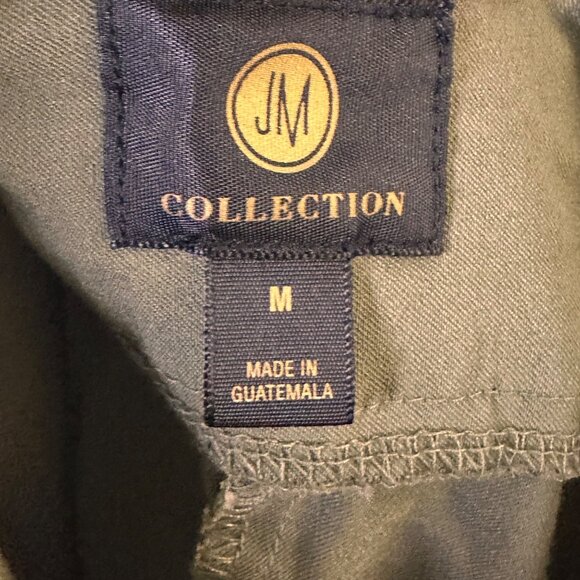 JM Collections Size M Womens Olive Straight Leg Pants Medium Imported - Picture 4 of 6